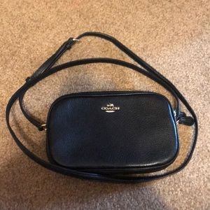 Black coach crossbody bag